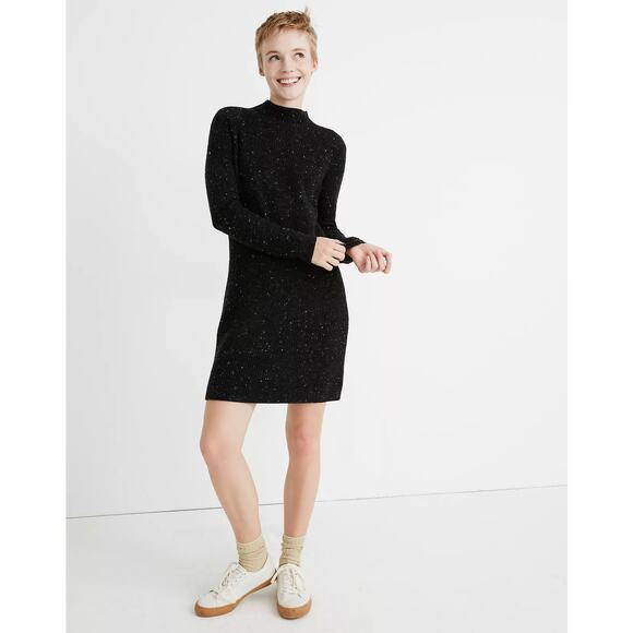 Madewell Donegal Northfield Mockneck Sweater Dress - Picture 1 of 11